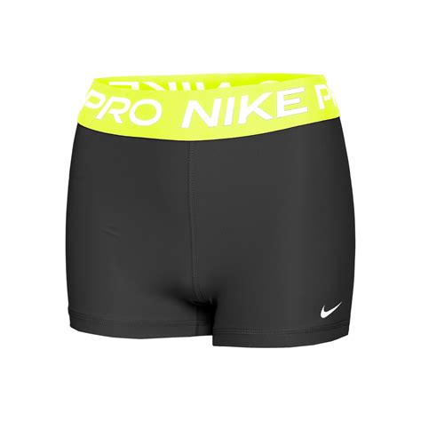 nike shorts damen schwarz neongelb